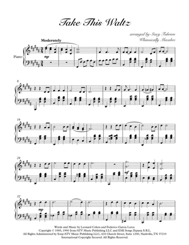 Take This Waltz (arr. Whimsically Macabre (ASCAP))