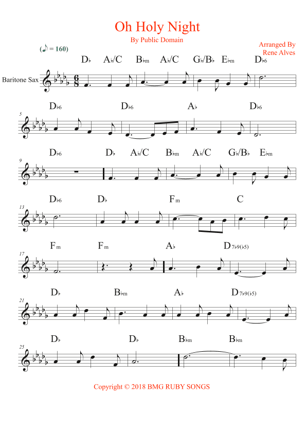 oh holy night (arr. Rene Alves)