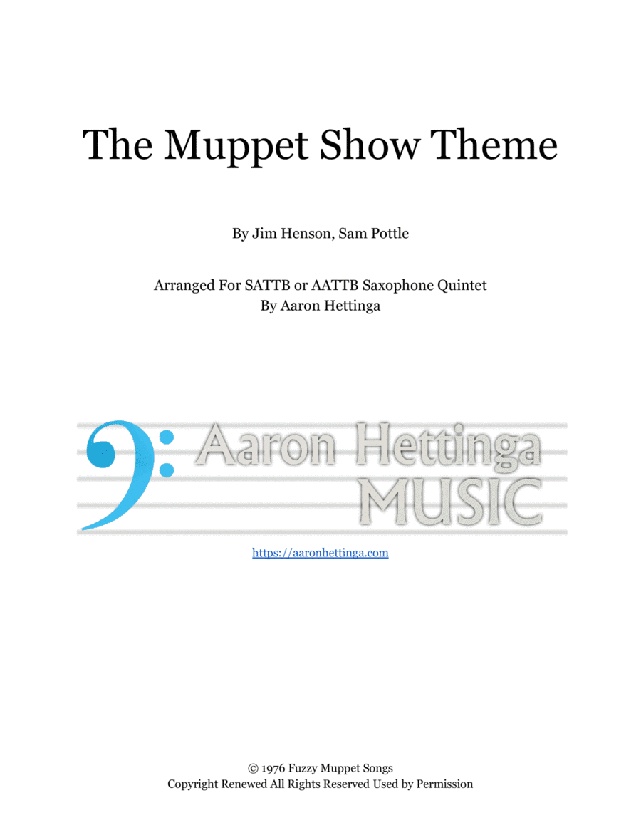 The Muppet Show Theme (arr. Aaron Hettinga)