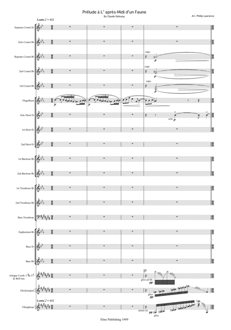 Prelude a l'apres-midi d'un faune by Debussy (arr. Phil Lawrence)