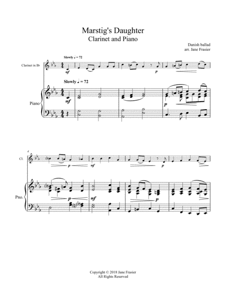 Marstig's Daughter (arr. Jane Frasier)