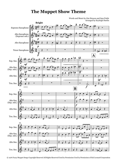 The Muppet Show Theme (arr. Kayleigh Huelin)