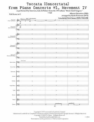 Piano Concerto No. 1 (arr. Patrick Sheehan)