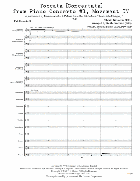 Piano Concerto No. 1 (arr. Patrick Sheehan)
