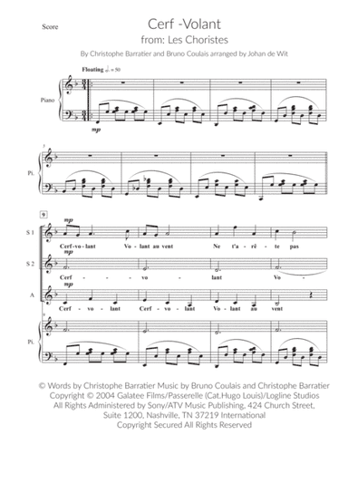 Cerf-volant (arr. Johan de Wit)