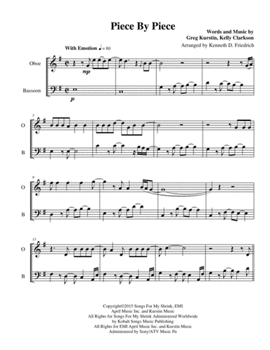 Piece By Piece (arr. Kenneth D. Friedrich)