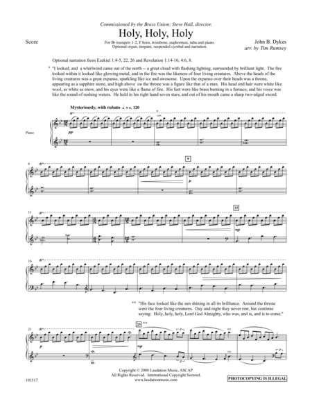 Holy, Holy, Holy (arr. Tim Rumsey)