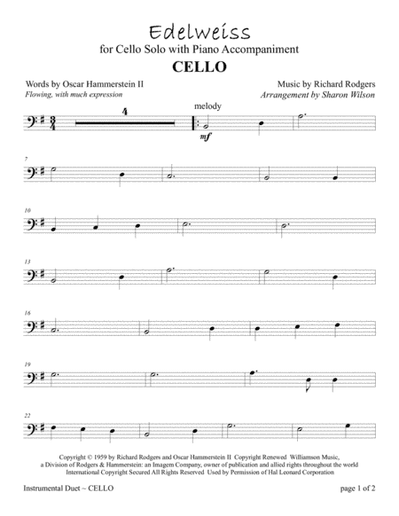Edelweiss (arr. Sharon Wilson)