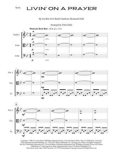 Livin' On A Prayer (arr. Ellen Harle)