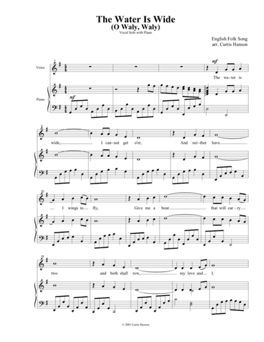 The Water Is Wide (arr. Curtis Hanson)
