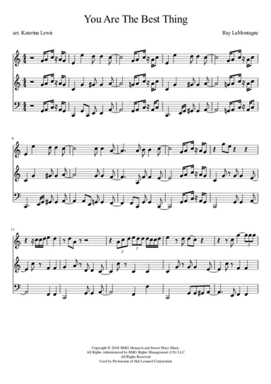 You Are The Best Thing (arr. Katerina Anne Lewis)