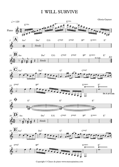I Will Survive (arr. Mateo Aguilar)