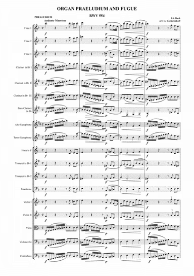 J.S. Bach, Organ Praeludium and Fugue (BWV 554) (arr. Gennady Kozhevnikov)