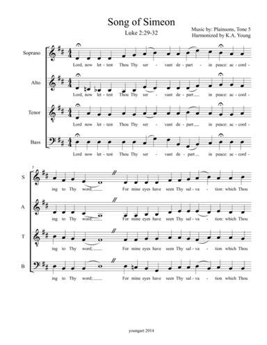 Song of Simeon (arr. K.A. Young)