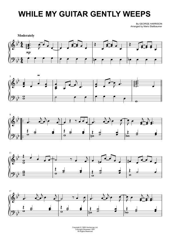 While My Guitar Gently Weeps (arr. Mario Stallbaumer)