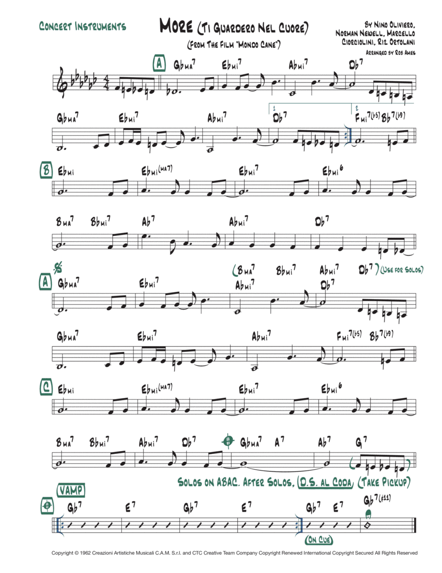 More (ti Guarderò Nel Cuore) (arr. Rob Ames)