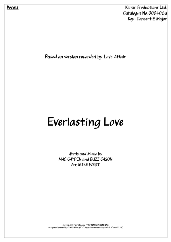 Everlasting Love (arr. Michael Storeton-West)