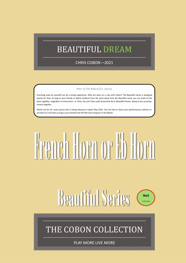 No.3 Beautiful Dream (French Horn or Eb Horn)
