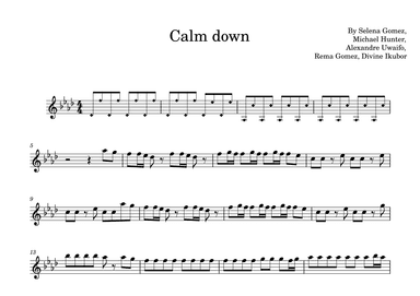 Calm Down (arr. Lkmusic)