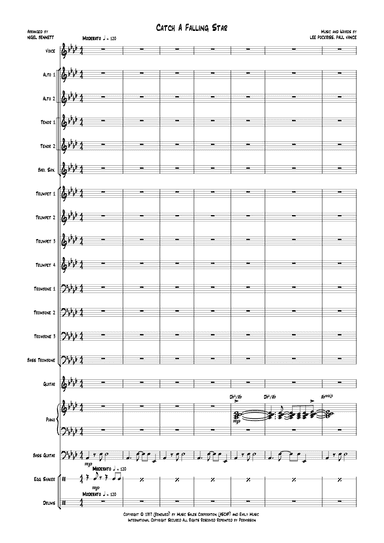 Catch A Falling Star (arr. Nigel Bennett)