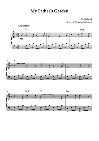 My Father's Garden (arr. Kaiserin Rebecca)