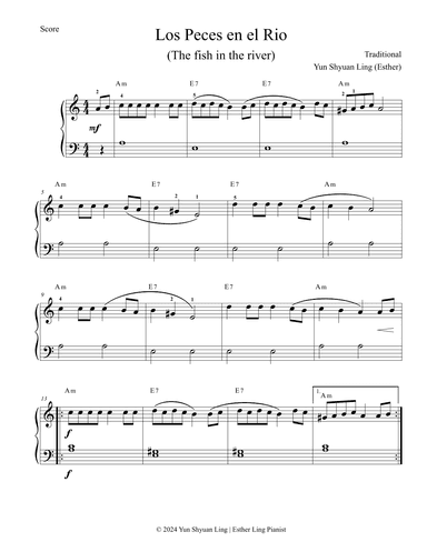 Los Peces en El Rio [Traditional Spanish Christmas Music] (arr. Esther Ling)