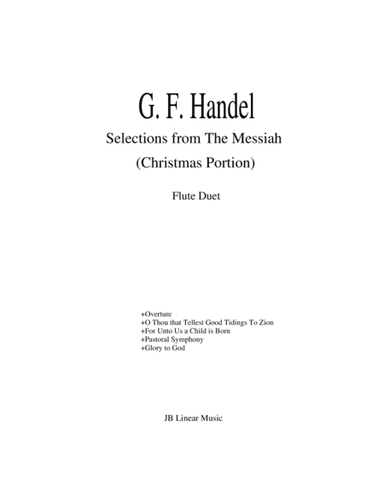 Handel's Messiah Selections for Flute Duet (arr. John Gibson)