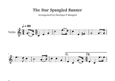 The Star-Spangled Banner (arr. Henrique F Mangoni)