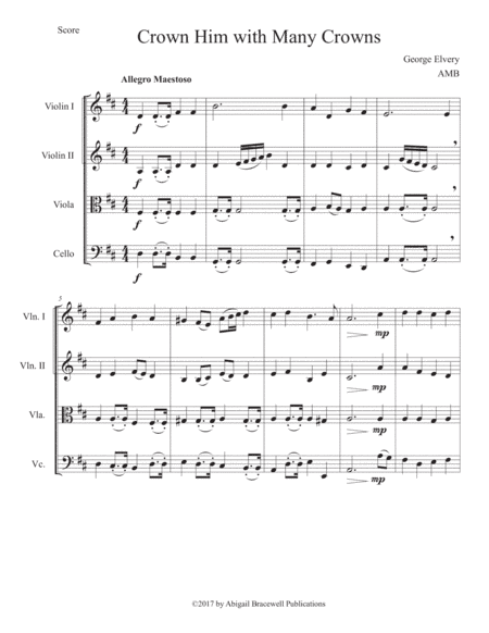 Crown Him with Many Crowns (arr. Abigail Bracewell)
