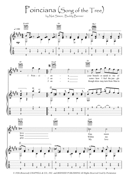 Poinciana (song Of The Tree) (arr. PianoSheetNow)