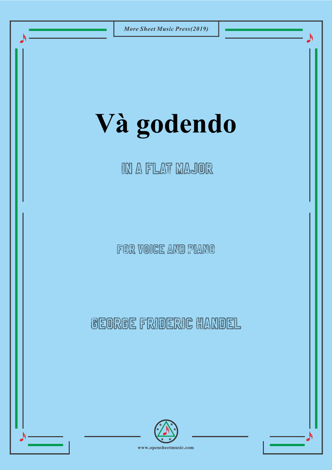 Handel-Và godendo in A flat Major,for Voice and Piano (arr. MSM)