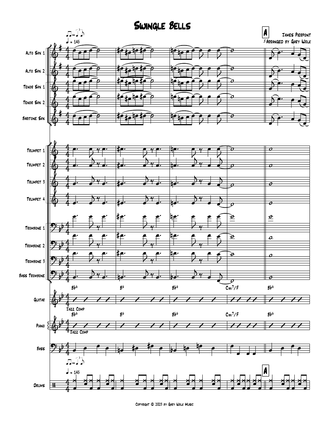 Swingle Bells (arr. Gary Wolk)