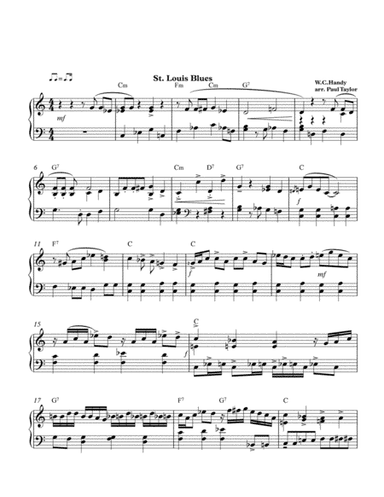 St. Louis Blues (easiest version) (arr. Paul Taylor)