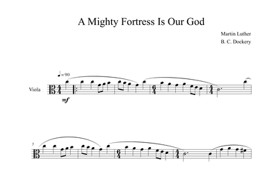 A Mighty Fortress is Our God (Viola Solo) (arr. B. C. Dockery)