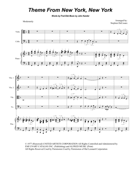 Theme From "New York, New York" (arr. Stephen DeCesare)