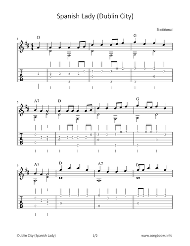 Spanish Lady (Dublin City) (arr. Bettina Schipp)