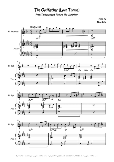 The Godfather (love Theme) (arr. David Lartey)