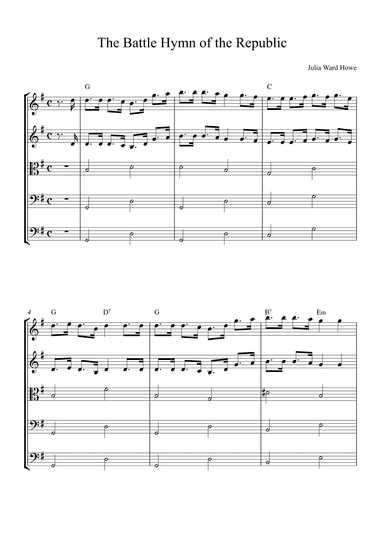 The Battle Hymn of the Republic (arr. Alex Nunes Rodrigues)