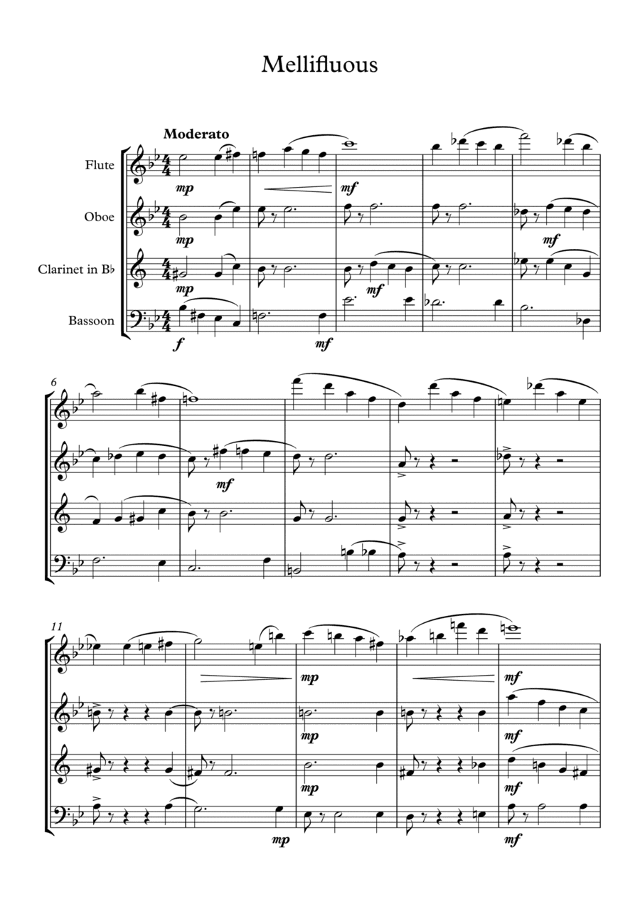 Mellifluous - Wind Quartet