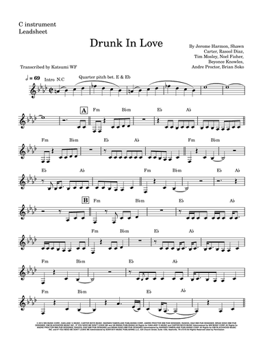 Drunk In Love (arr. Katsumi WF)