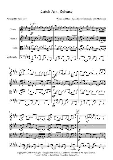 Catch & Release (arr. Peter Stöve)