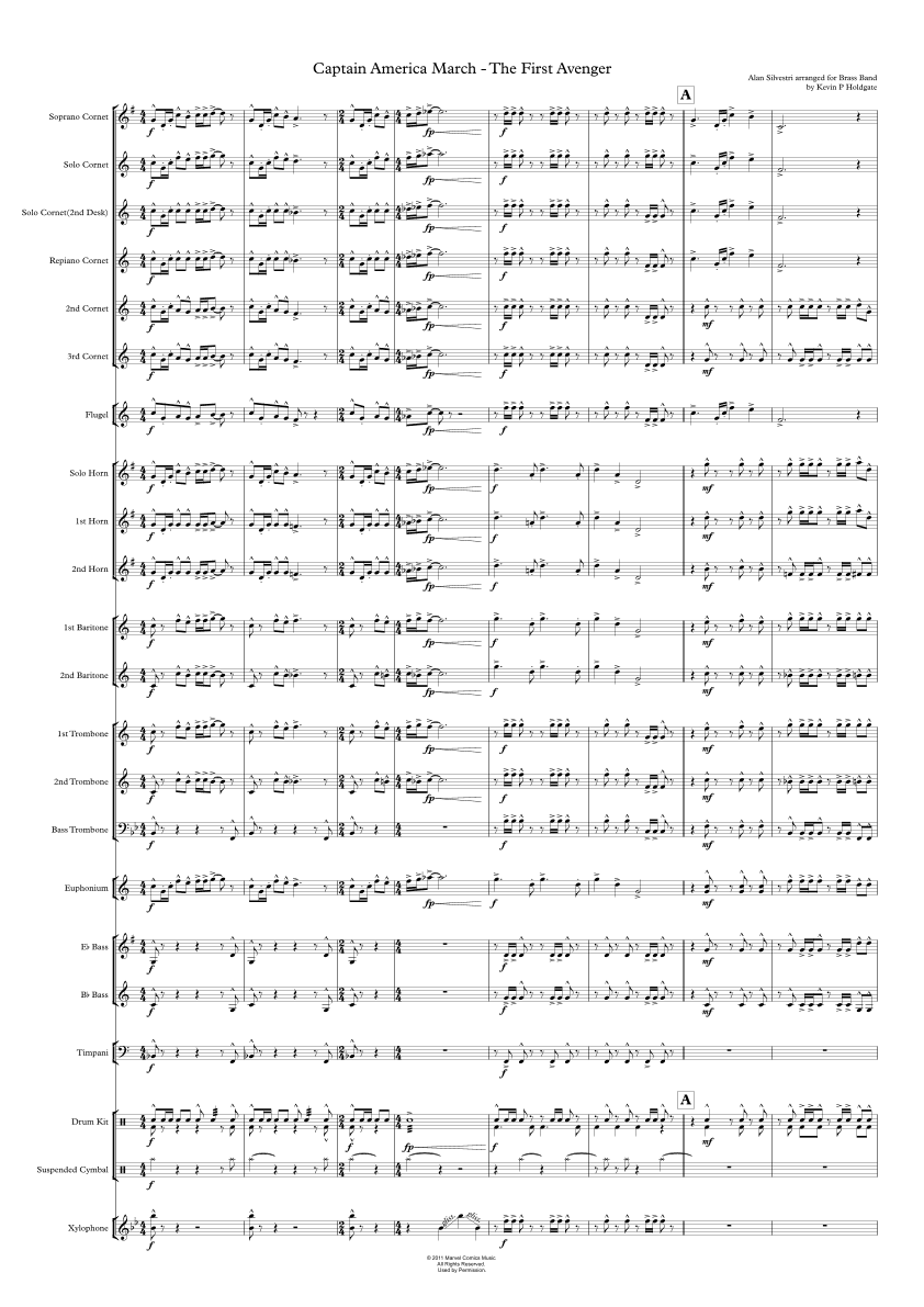 Captain America March (arr. Kevin P Holdgate)