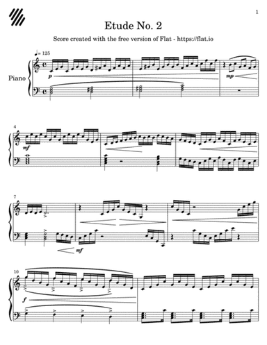 Etude no. 2 (Exercise)
