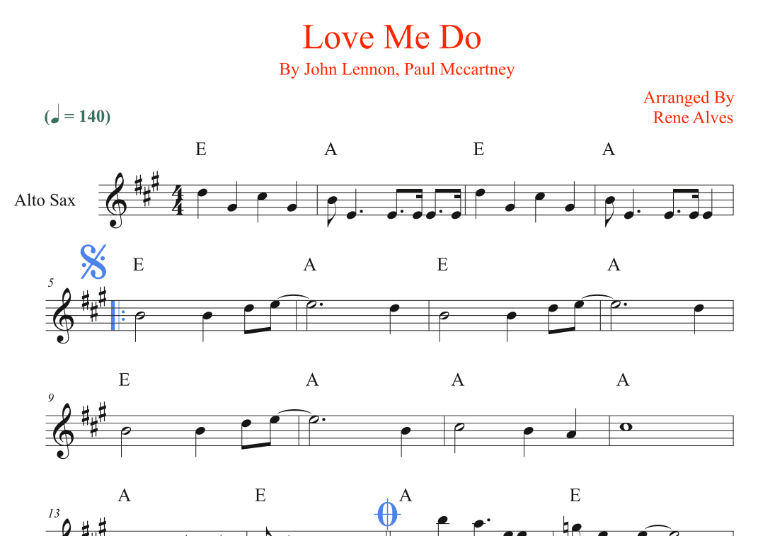 Love Me Do (arr. Rene Alves)