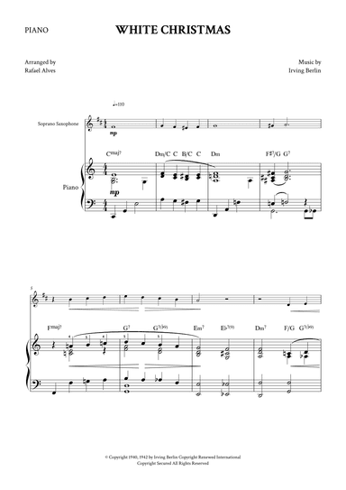 White Christmas (arr. Rafael Alves)