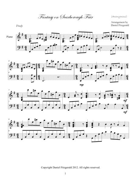 Fantasy on Scarborough Fair (arr. Daniel Fitzgerald)