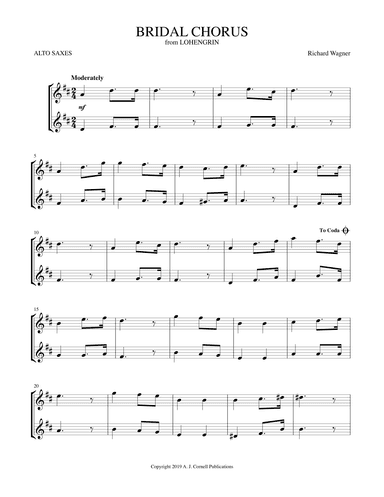 Bridal Chorus (from Lohengrin) (arr. Mark Phillips)