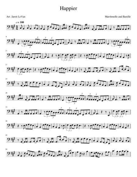 Happier (arr. Jarett LeVan)