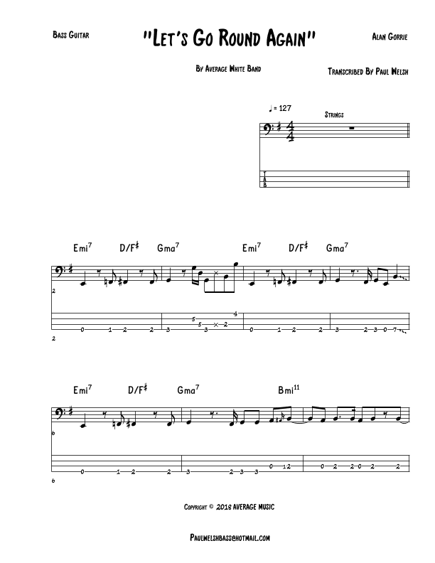 Let's Go Round Again (arr. P Welsh)