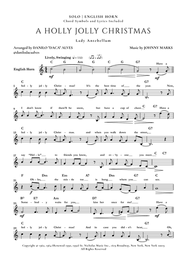 A Holly Jolly Christmas (arr. Danilo “Daca” Alves)